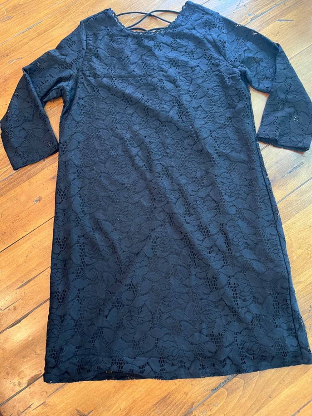 Forever 21 Black Lace Midi Dress